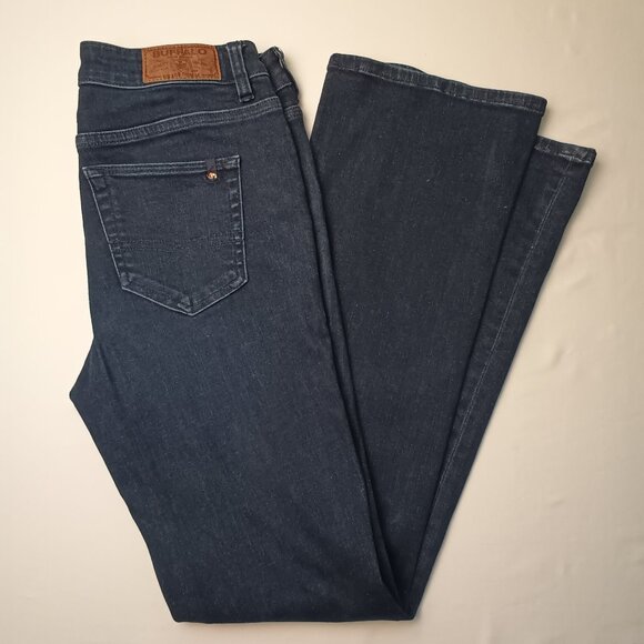 Buffalo David Bitton Jeans Size 28/6 Mid Rise Bootcut Queen Dark Wash - Picture 1 of 10